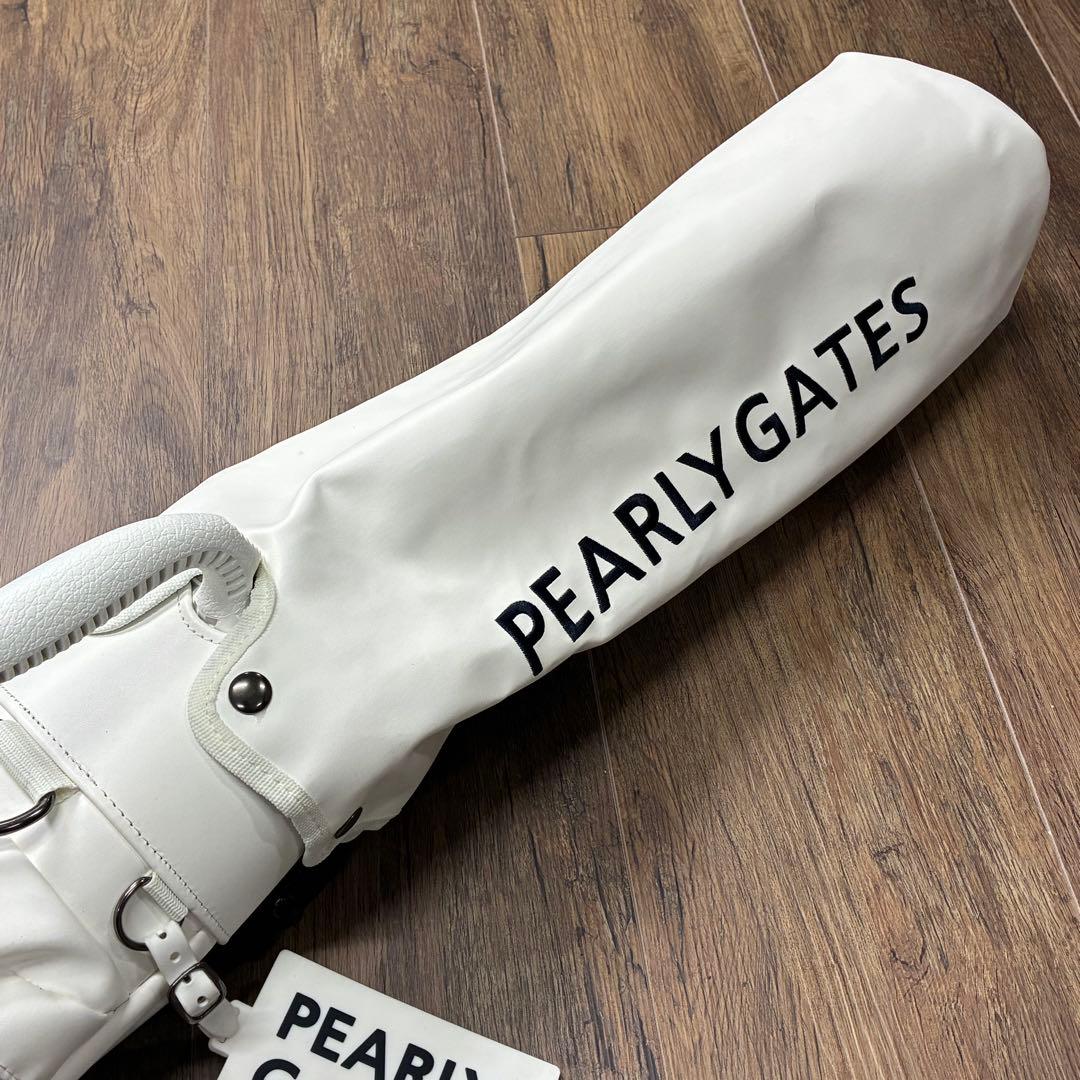 美品 PEARLY GATES パーリーゲイツ スタンド式 キャディバッグ 白