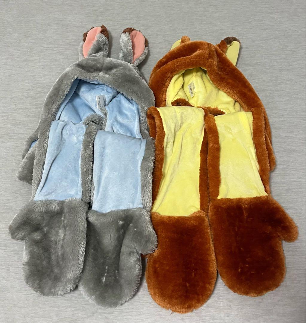 《4点》ズートピア ニック ジュディ ファンキャップマフラー・ショルダーバッグ