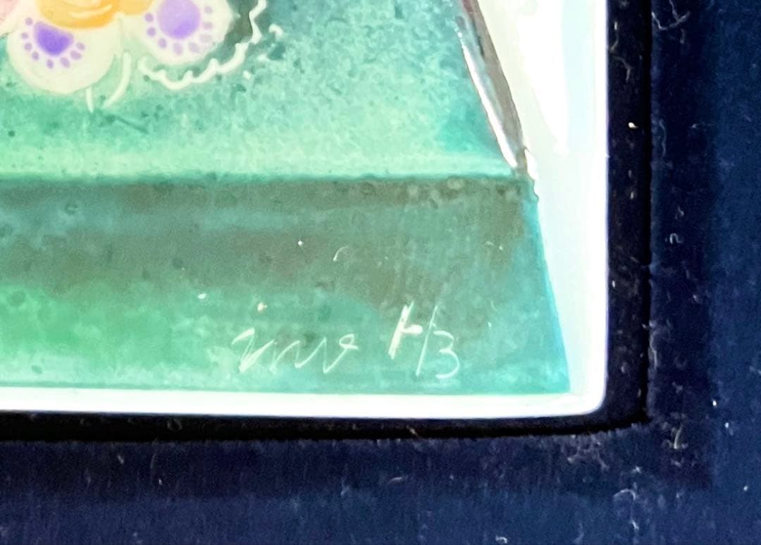 Meissen マイセン 陶板画 フラワーブーケ プラーク 卓上の花束