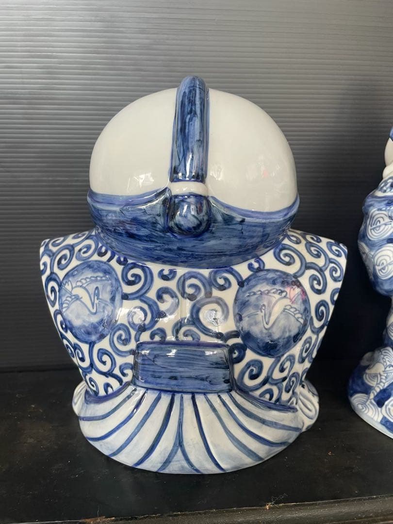 九谷焼　福助　お多福