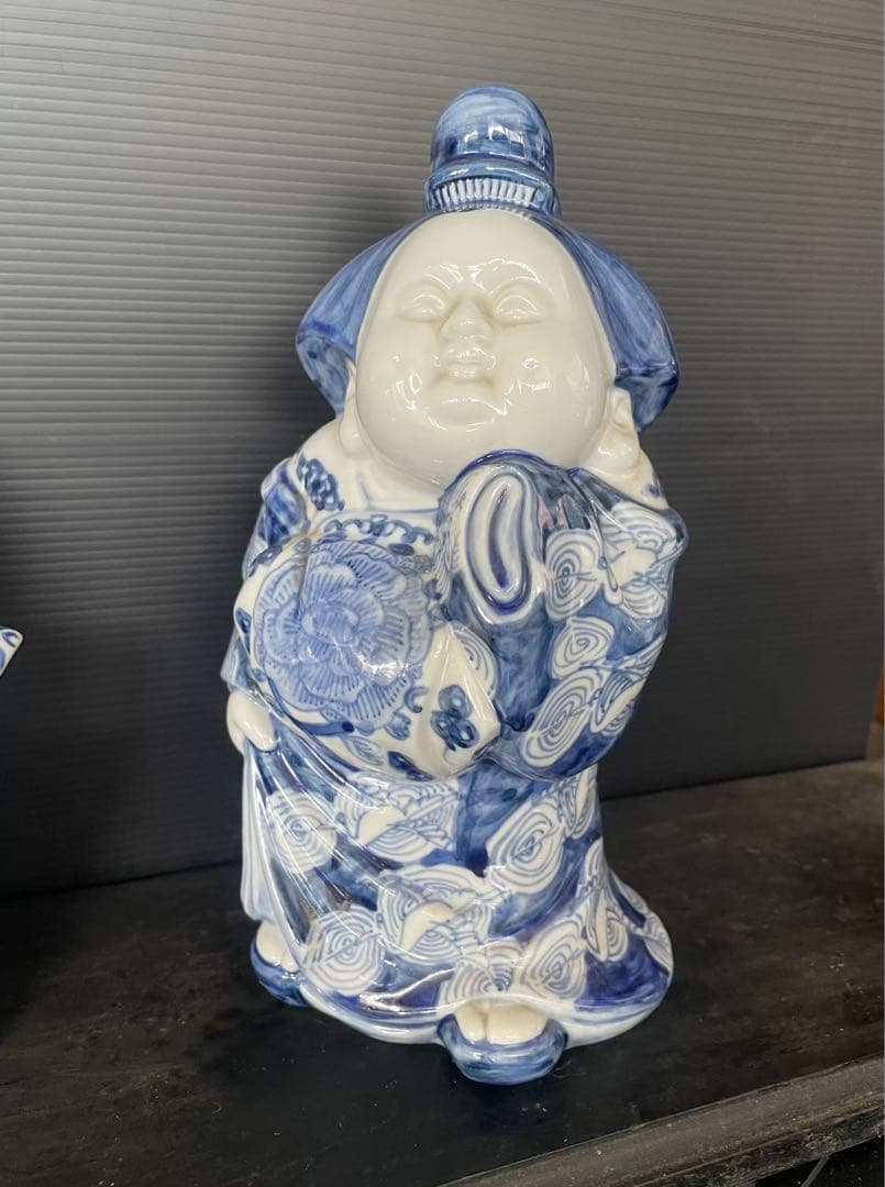 九谷焼　福助　お多福