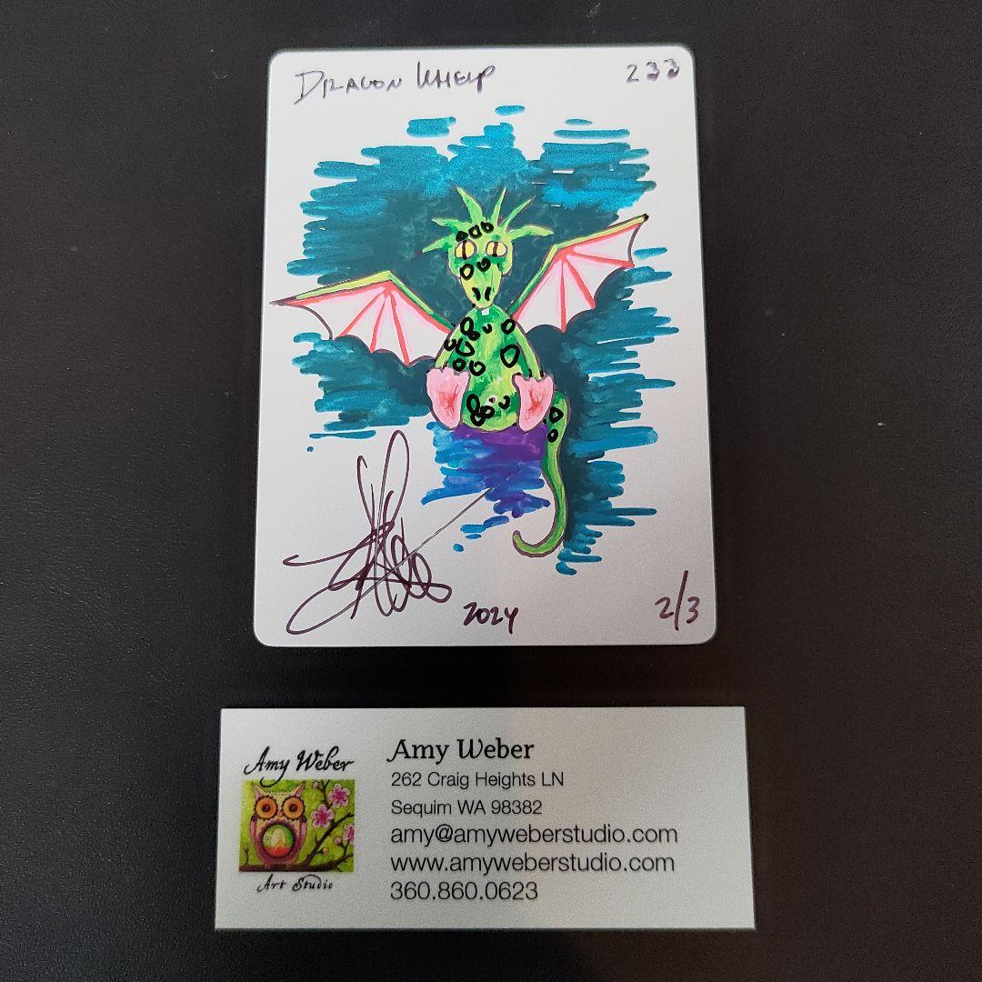 チビ・ドラゴン スケッチアート MTG Amy Weber