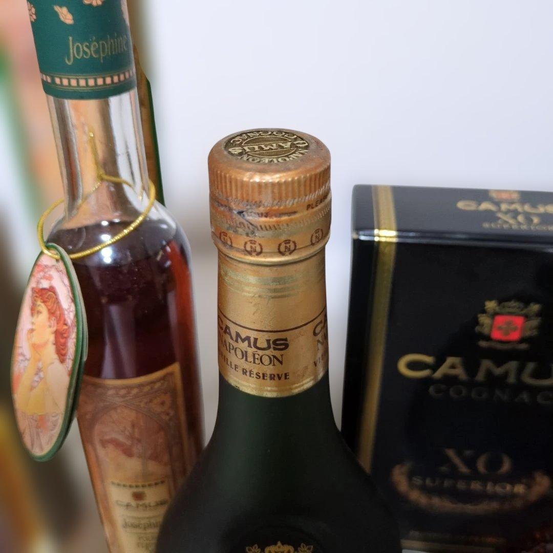 CAMUS カミュ XOスーペリア、ナポレオン他　ブランデー6本セット　未開栓