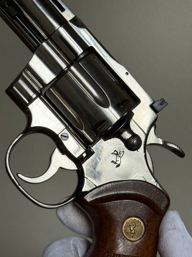 タナカ コルト パイソン 6インチ ニッケルフィニッシュ シルバー ガスガン