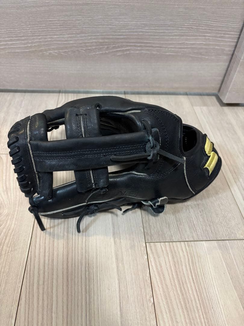 美品 軟式 SSK 内野 レザー グローブ 左利き用