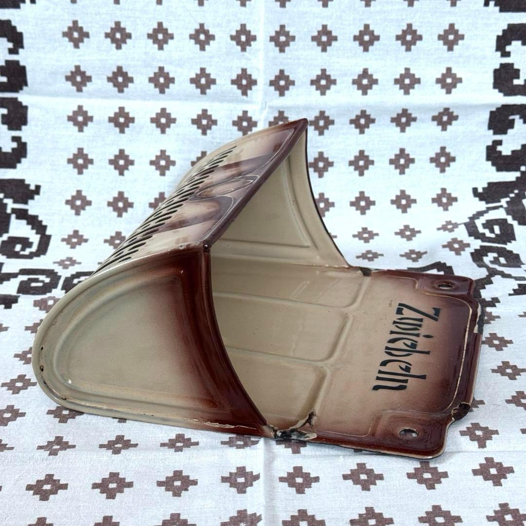 ドイツ　ヴィンテージ　ホーロー　オニオンラック　カップホルダー　アンティーク