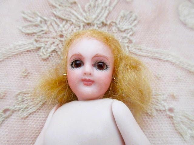ヴィンテージ　ミニョネット　ビスクドール　アーティスト　☆　キャシーハンセン女史