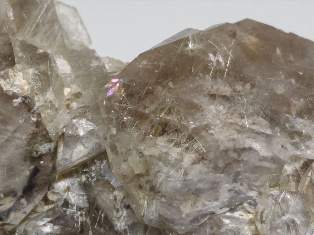 ルチルクォーツ 514g スモーキークォーツ 水晶 原石 鑑賞石 自然石 誕生石