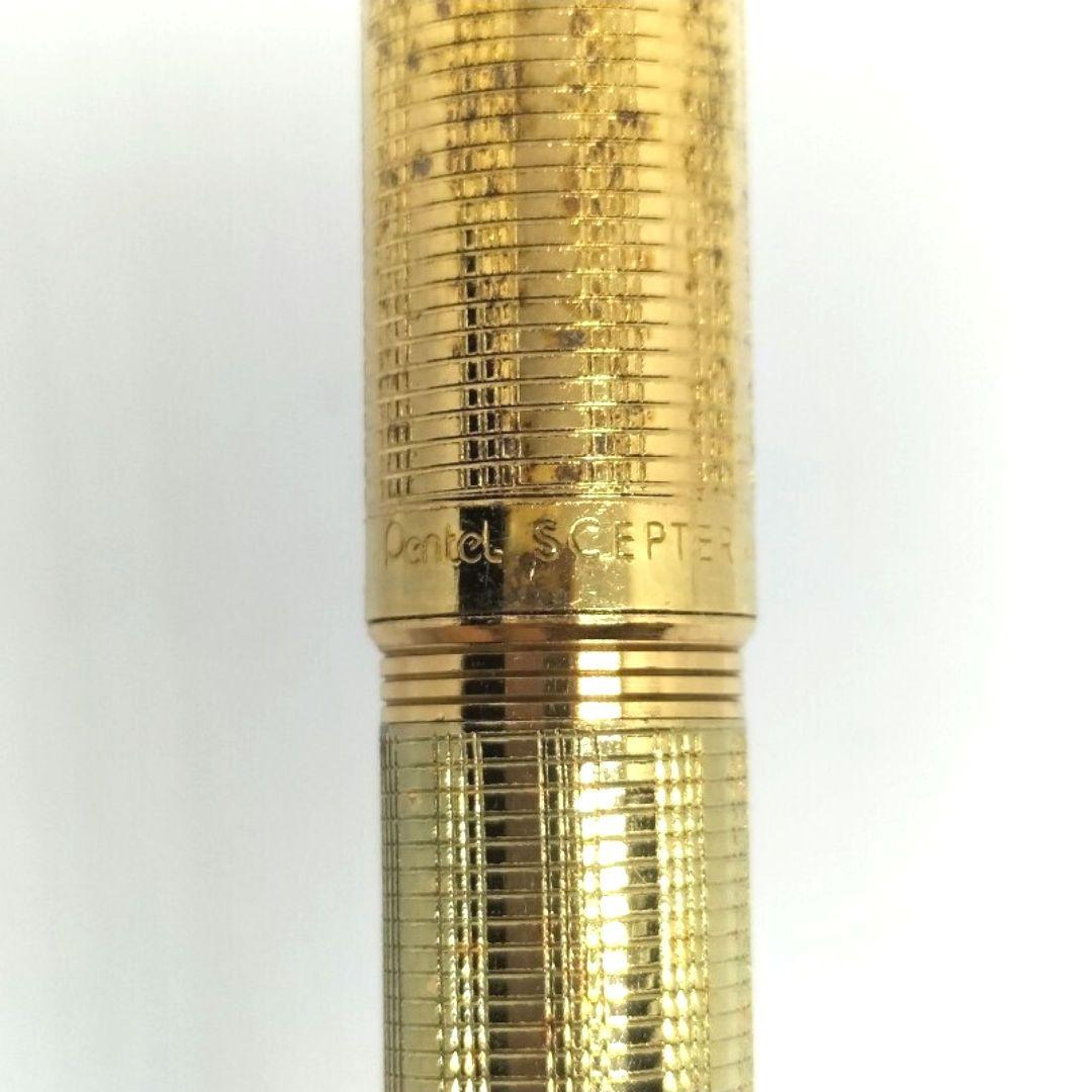 ぺんてる セプター シャープペンシル ゴールド 金色 10μ 23K 廃番 廃盤