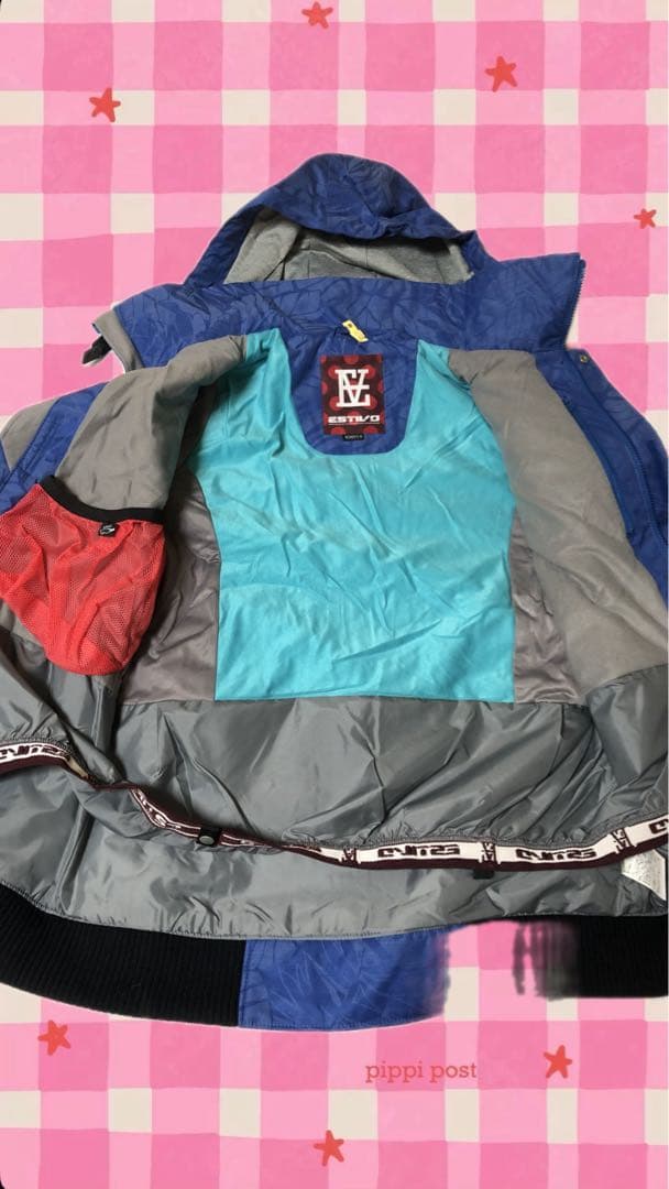 スノボウェア フード付きジャケットとパンツセット