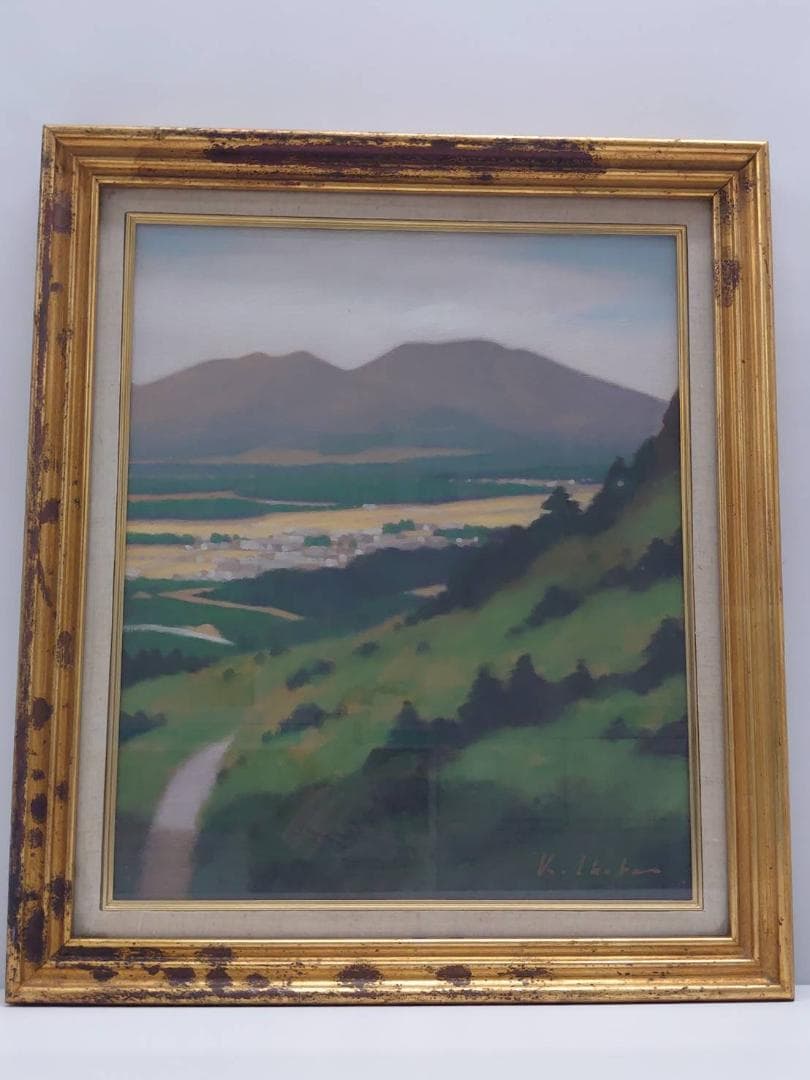 K. ISHIDA 風景画 油彩