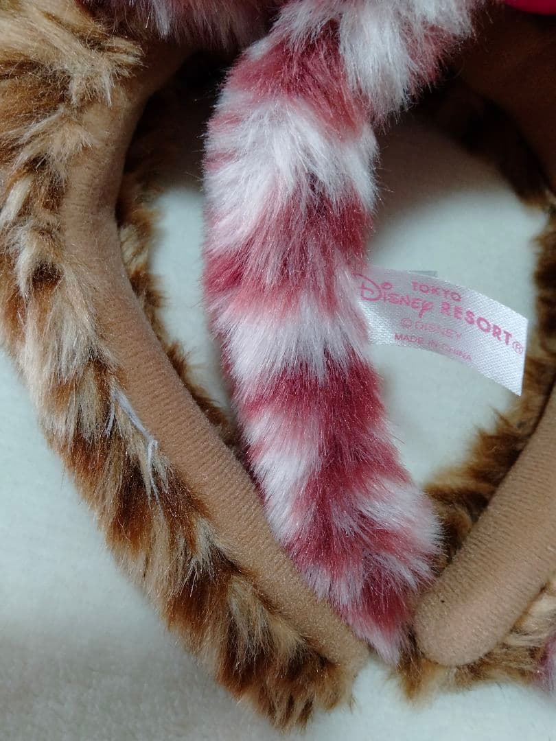 【ペア】ディズニー　ミニー　ヒョウ柄カチューシャ　ブラウン＆ピンク　2個セット