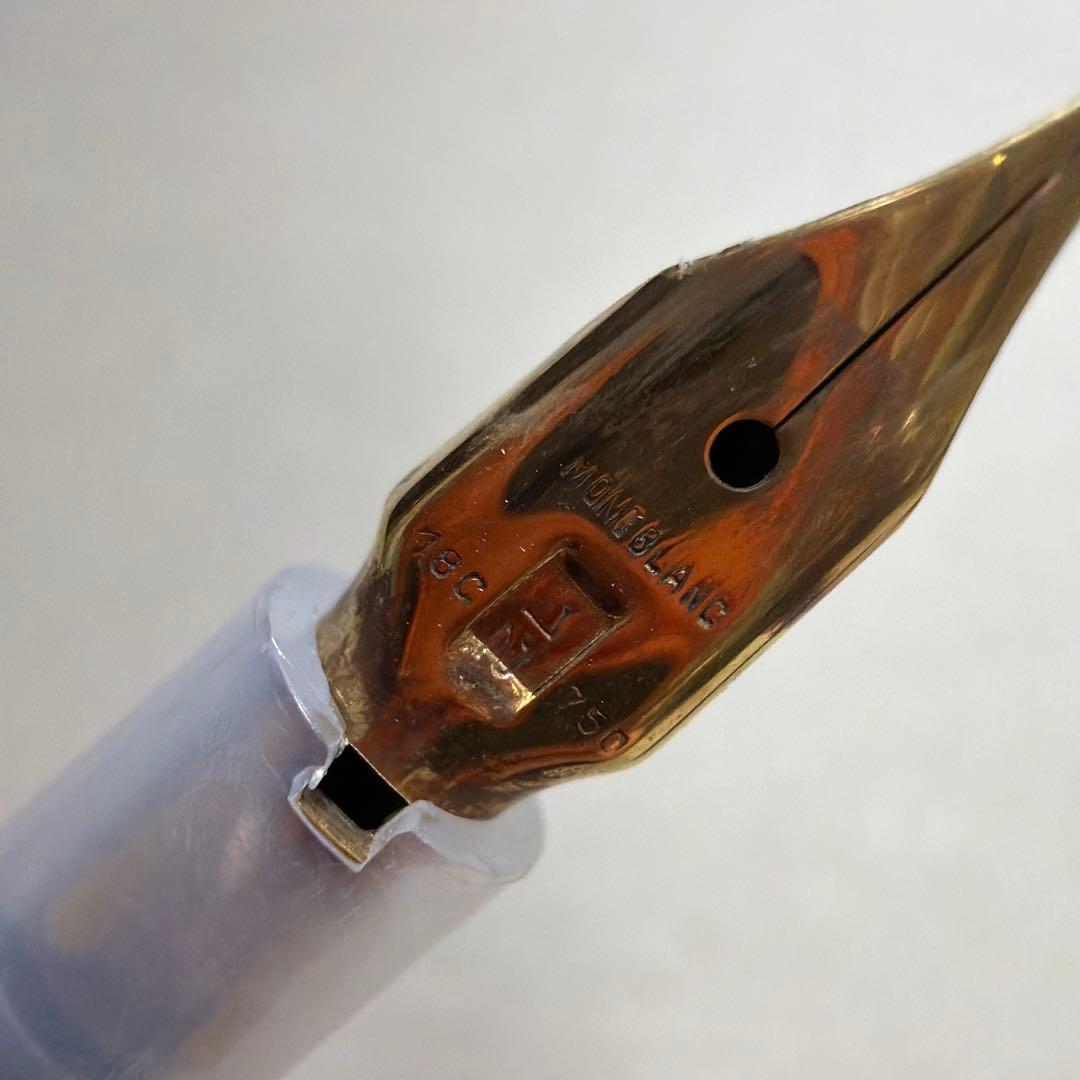 新品 廃盤 MONTBLANC モンブラン No.12 万年筆 ブラック 18c