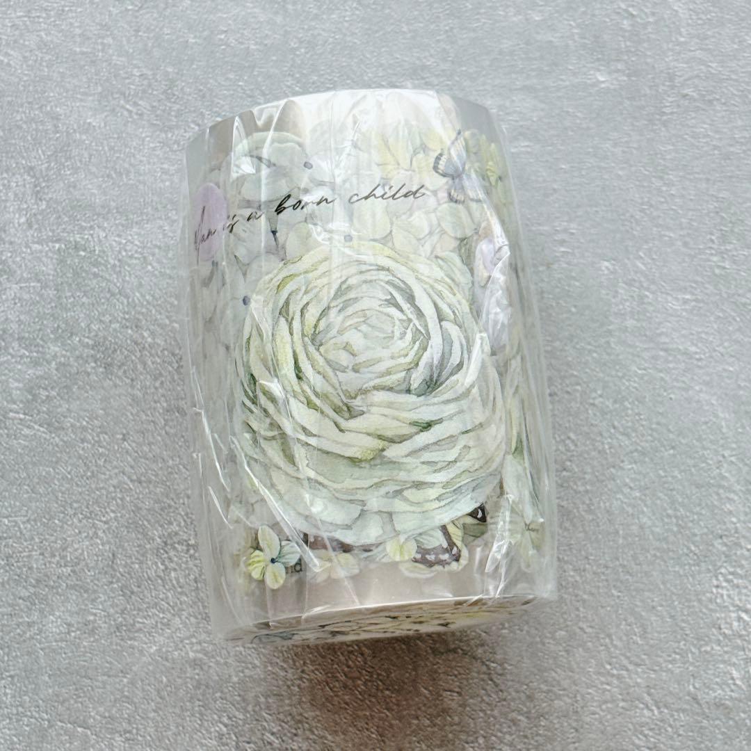 林野间《绣花信·蓝》海外マスキングテープ　マステ 【2465】