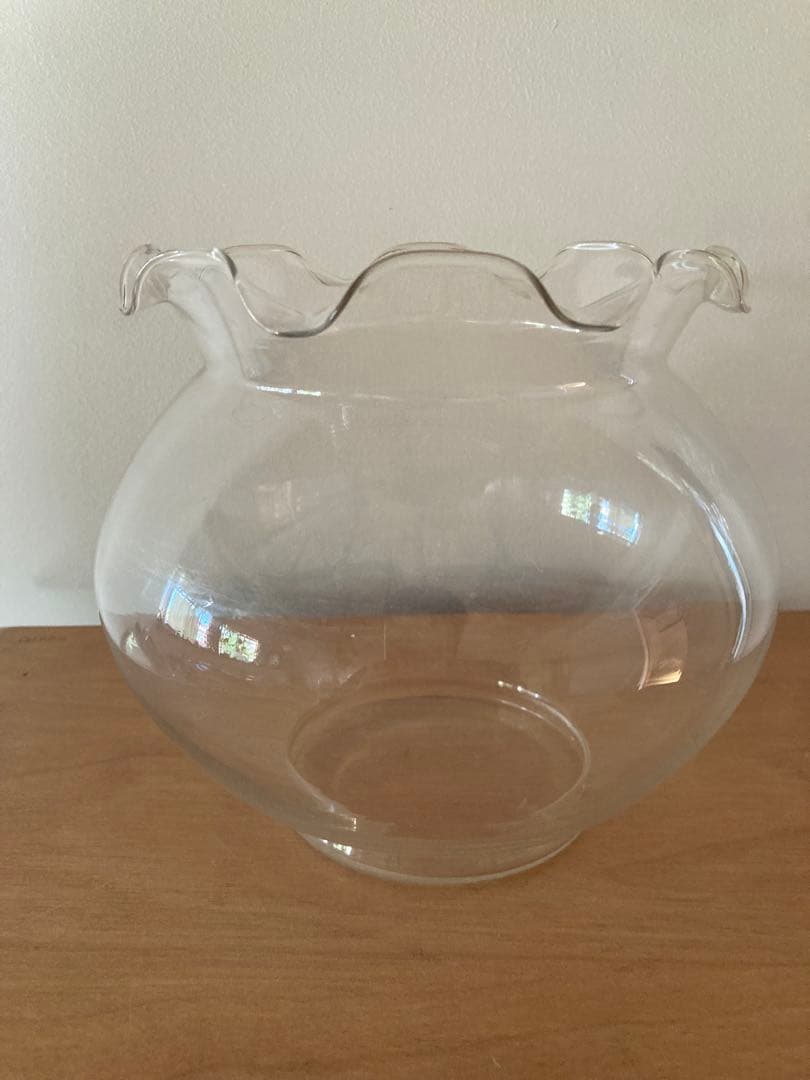 昭和初期ゆらゆらグラス金魚鉢ガラス水槽金魚ベタレア