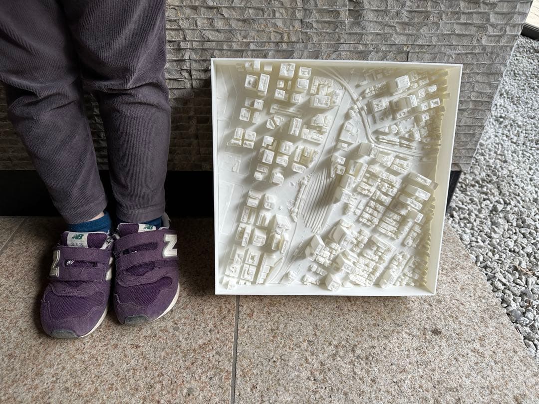 ★5千円値下中！東京駅周辺ビッグサイズ★精密都市模型 1/5000 3Dプリンタ