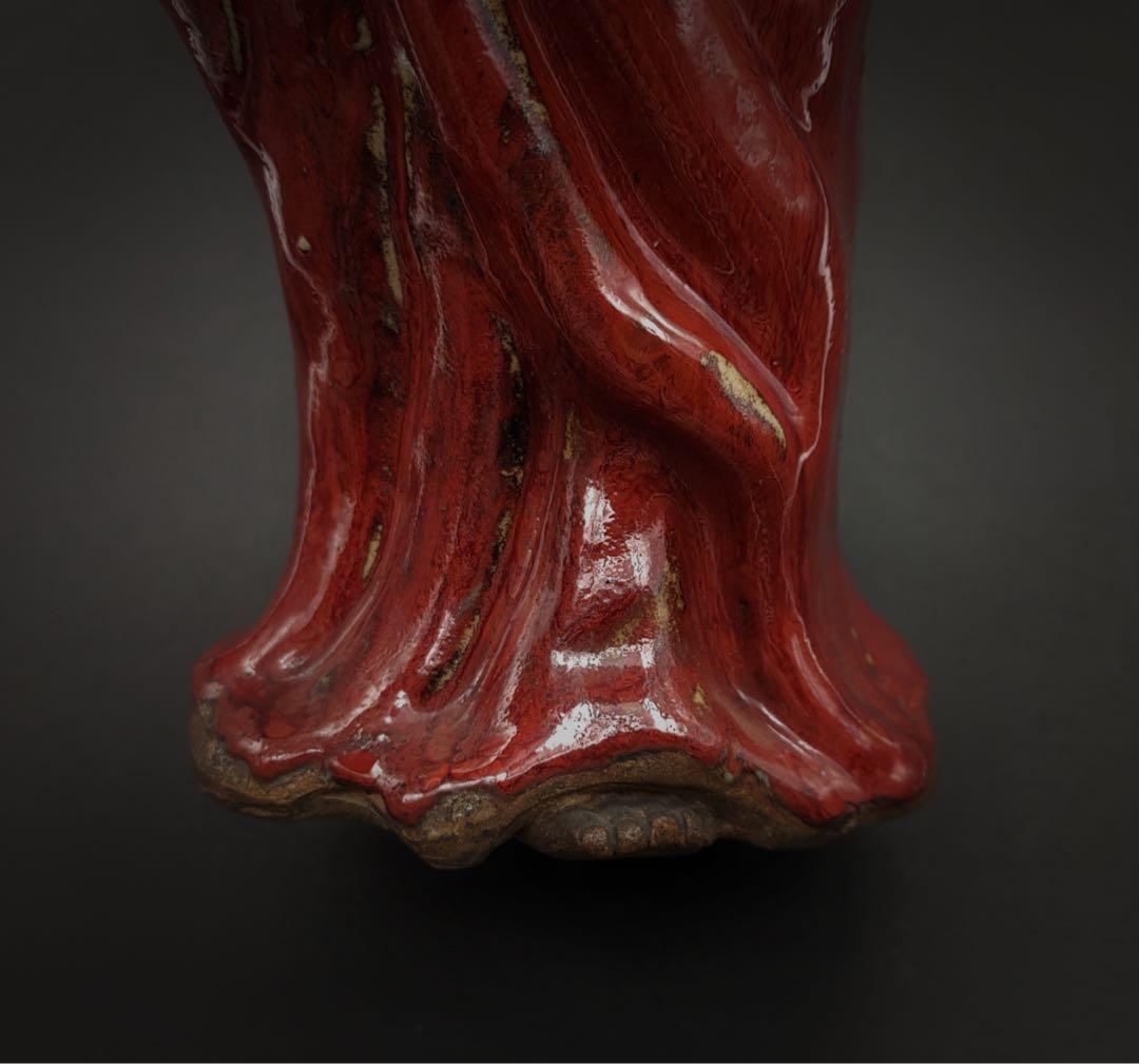 骨董品 時代物 達磨大師 陶藝置物