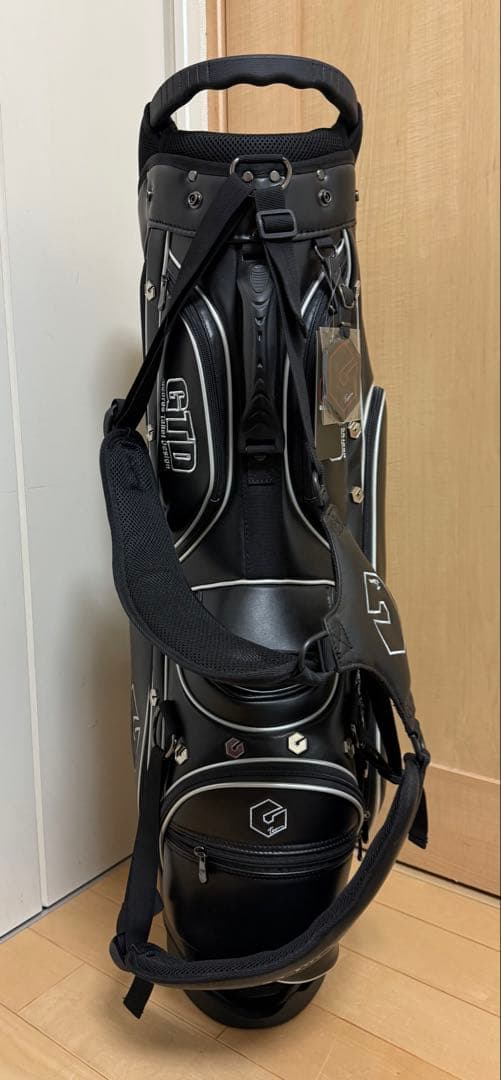 新品★GTD★スタンドキャディバッグ★未使用★タグ付き★ゴルフ★ジョージ武井★黒