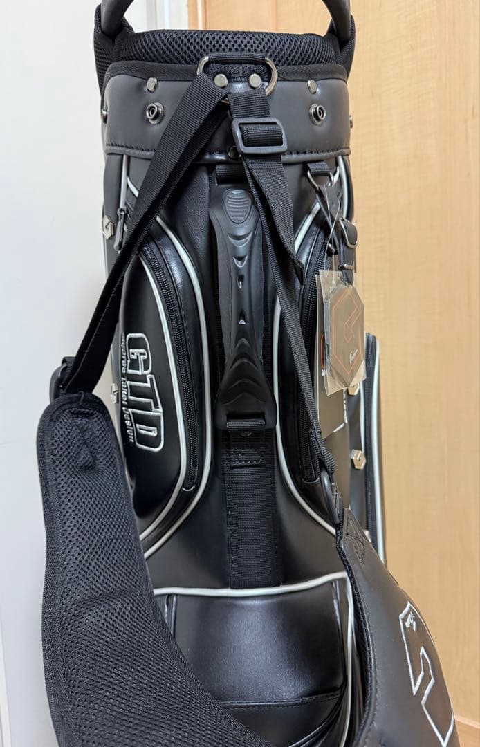新品★GTD★スタンドキャディバッグ★未使用★タグ付き★ゴルフ★ジョージ武井★黒