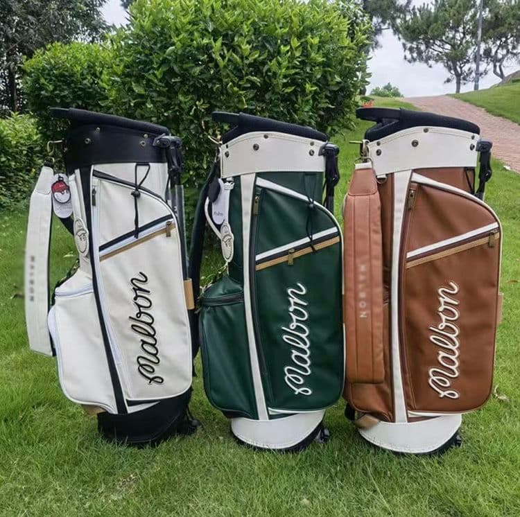 漁師キャディバッグ 帽子袋 ボーケイ キャディバッグ PUレザー スポーツ