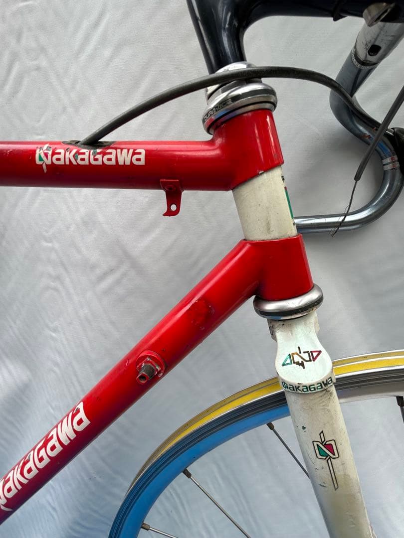NAKAGAWA ナカガワ クロモリロード ビンテージ 52 赤/白 現状渡し