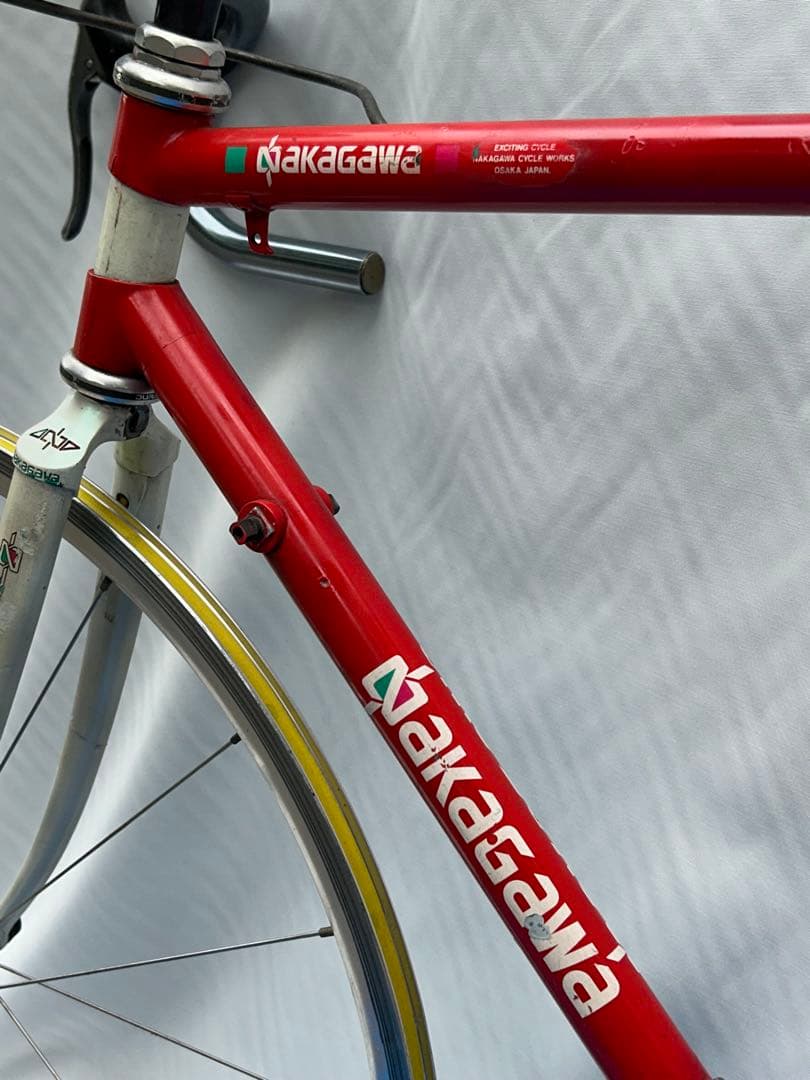 NAKAGAWA ナカガワ クロモリロード ビンテージ 52 赤/白 現状渡し