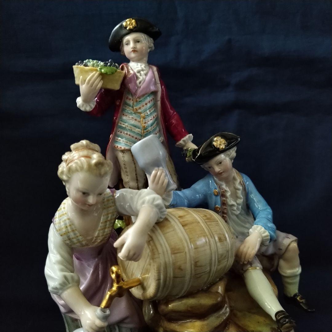 ✤1924年以前・マイセン(Meissen)フィギュリン✤『ワイナリー』