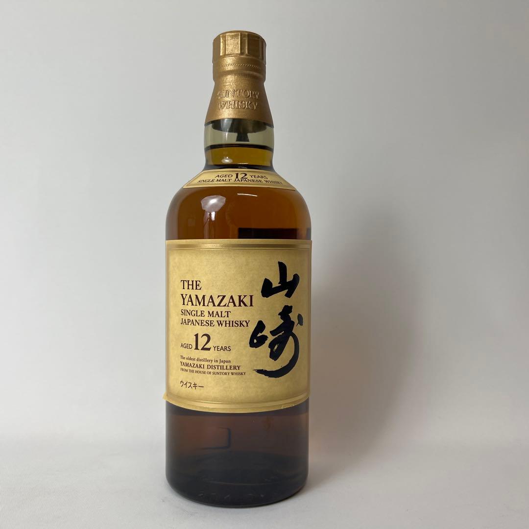 新品未開封　山崎12年　シングルモルトウイスキー　700ml　箱なし　ホロ有