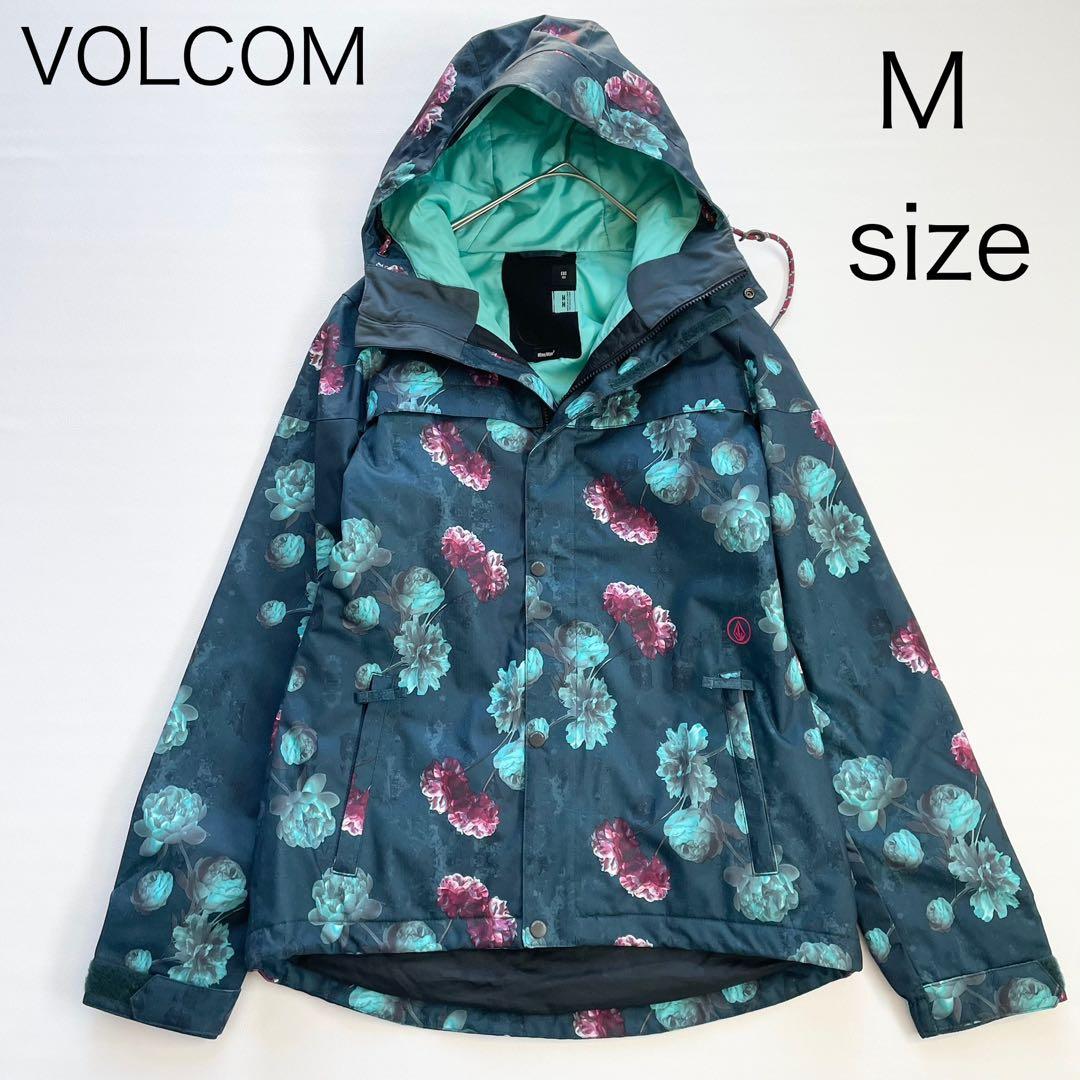 4439【極美品】ボルコム スノボウェア ジャケット 花柄 総柄 レディース