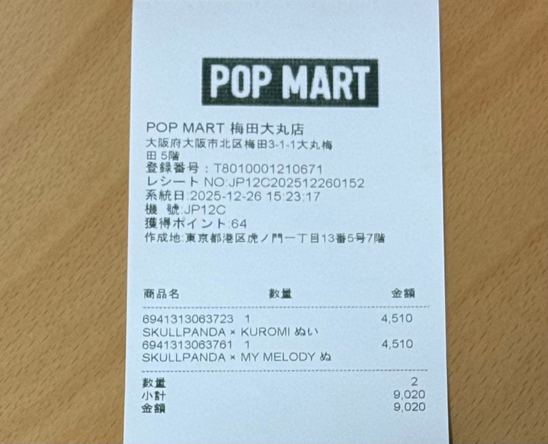 【さや】ポップマート　スカルパンダ　クロミ