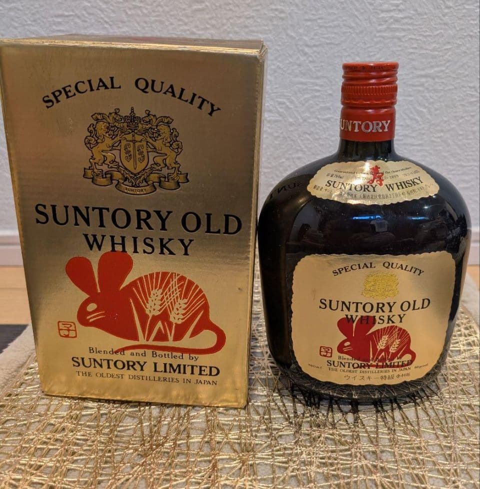 【レア】SUNTORY WHISKY OLD 初代干支ボトル 子 1984