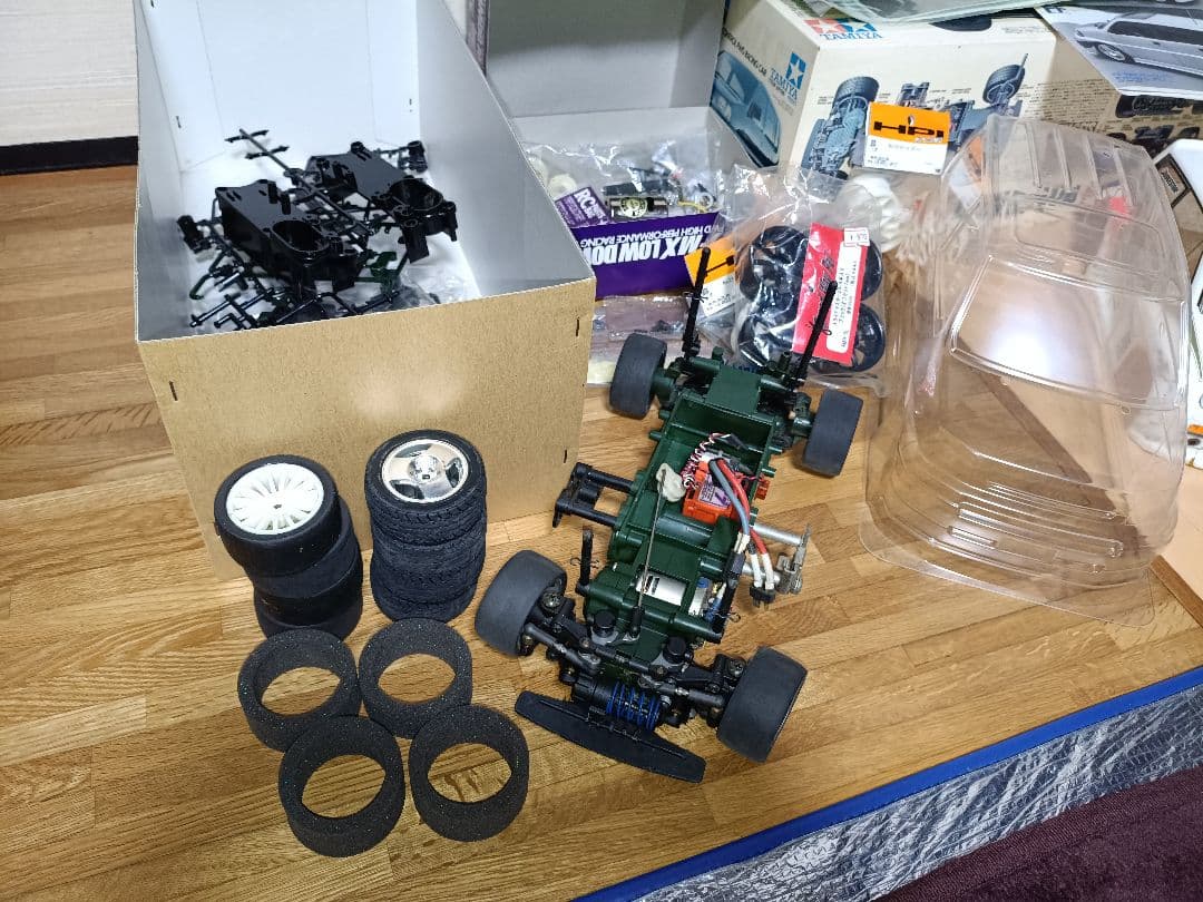 当時物！タミヤ TAMIYA 未塗装 S-MX ボディ M01シャーシセット