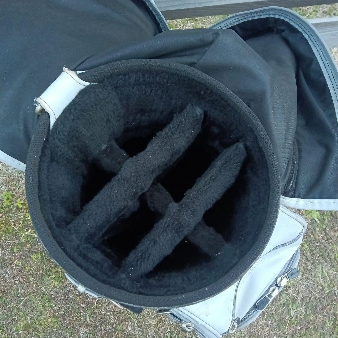 タイトリスト　本革　Titleist ホワイト キャディバッグ