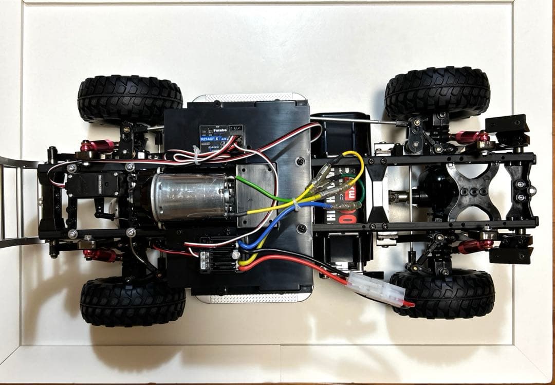 タミヤ1/10RC フォードF-350 ハイリフト完成品フタバプロポ組み込み