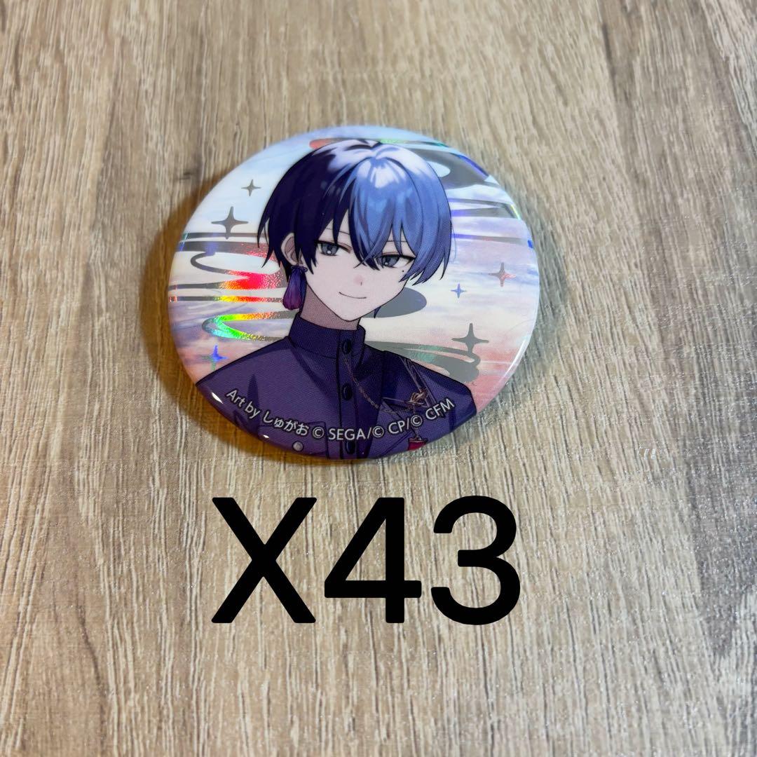 プロセカ　青柳冬弥　缶バッジ　セカライ　4th