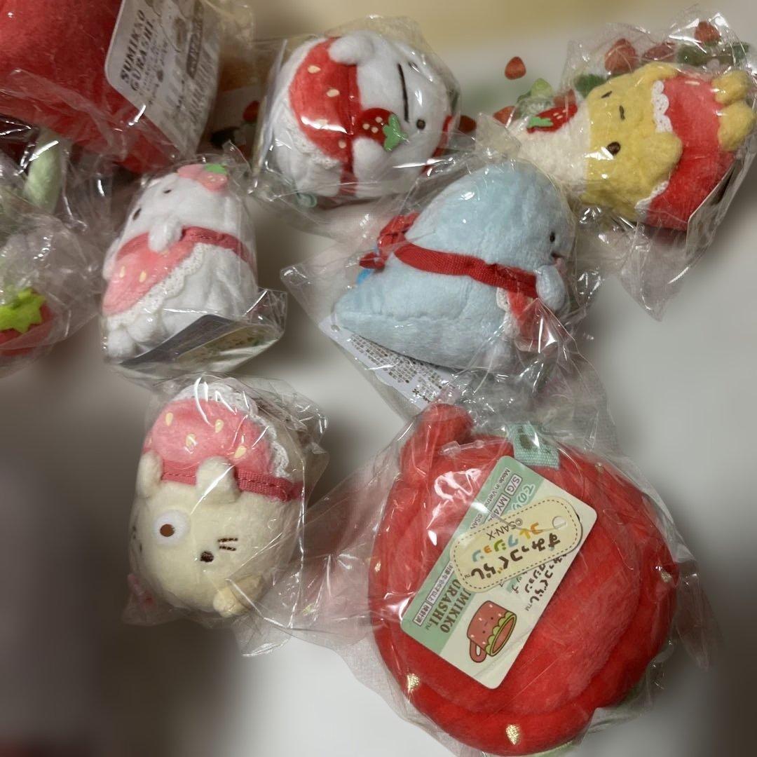 すみっコぐらし　喫茶でいちごフェア　ぬいぐるみセット