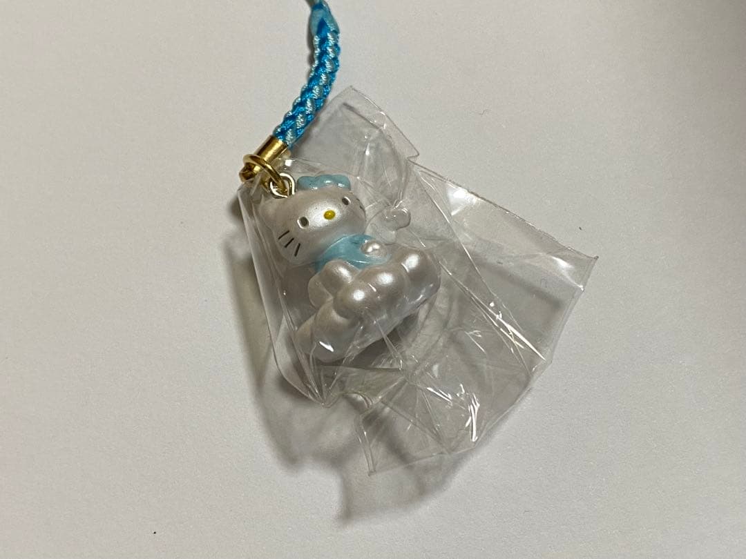 ハローキティ ストラップ 根付 ねつけ 雲 KITTY&MIMMY 28th