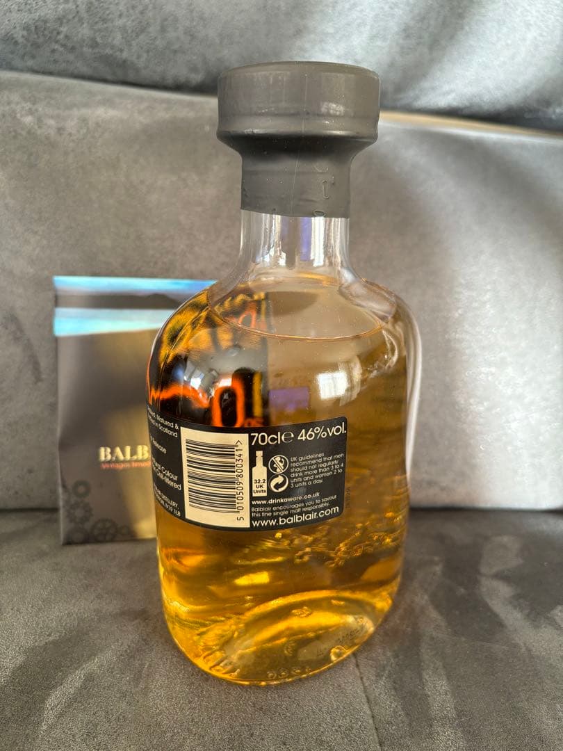 スコッチウイスキー　バルブレア　2002年　蒸留