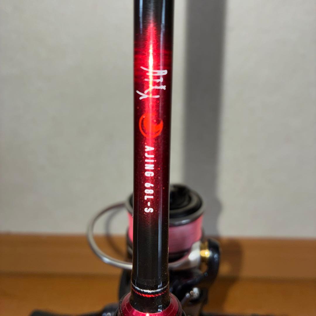 アジングロッド　月下美人ロッド&リール