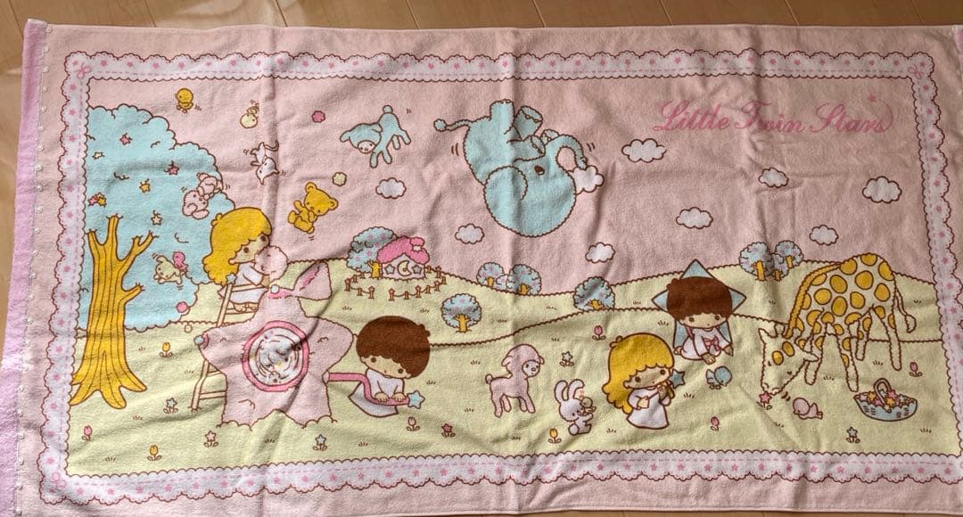 新品　リトルツィンスターズ　アニマル　キキララ バスタオル　Sanrio