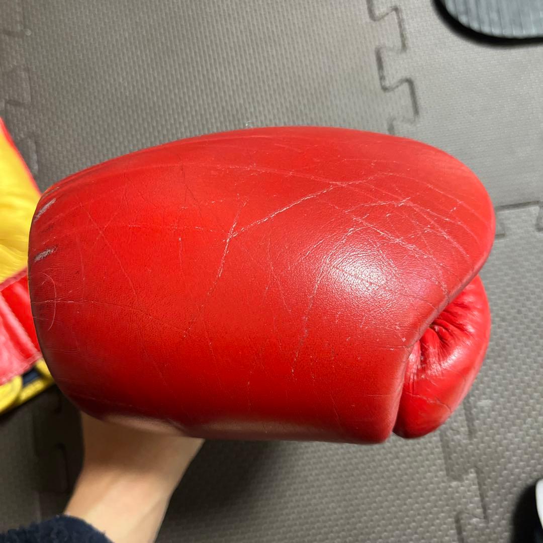 （限定カラー）Winning ボクシンググローブ 8オンス赤×金