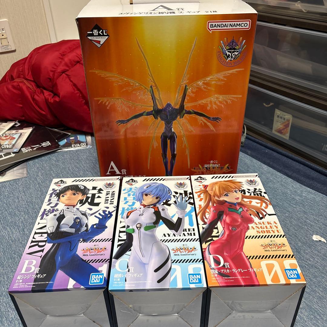 エヴァンゲリオン フィギュア 4体セットA賞B賞C賞D賞　一番くじ