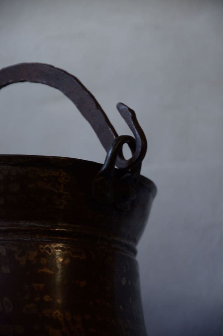 銅製の吊りポット（イギリス製）