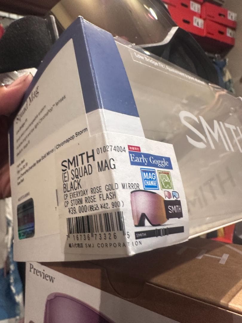 SMITH スミス　SQUAD MAG 交換レンズ付き　新品展示品　BLACK