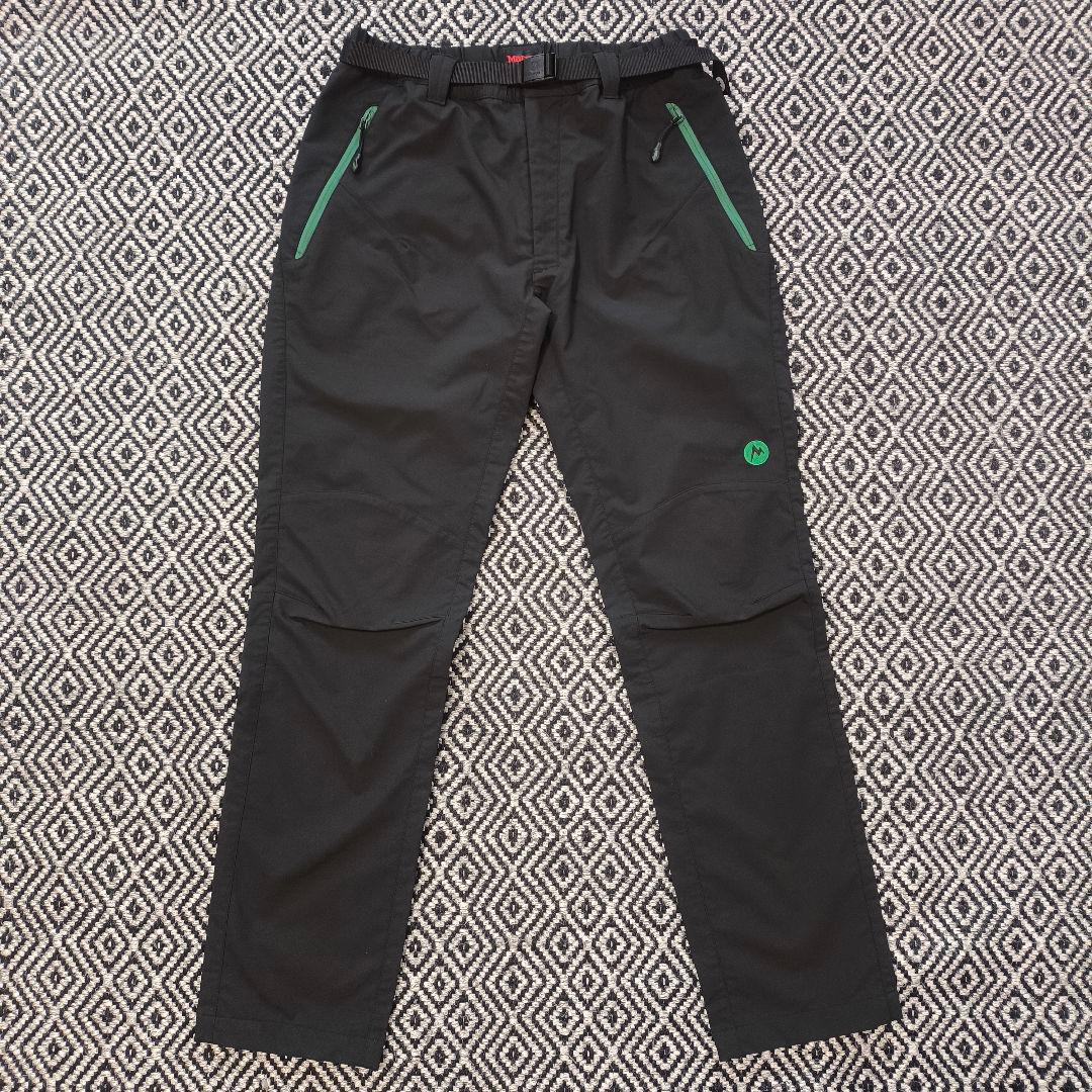 未使用　ビームスゴルフ　マーモット　パンツ　ブラック　グリーン　Sサイズ