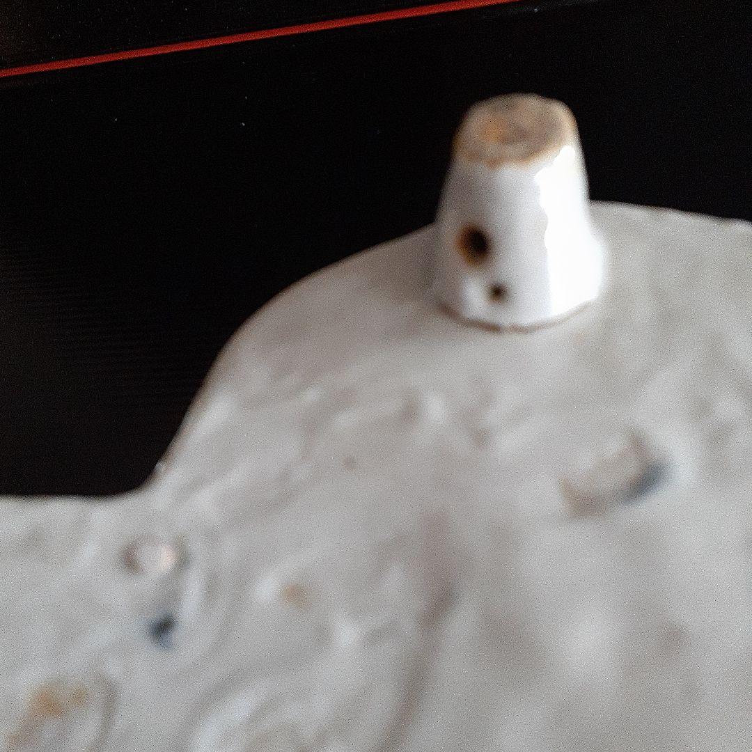 古染め付3本獣足付高台皿