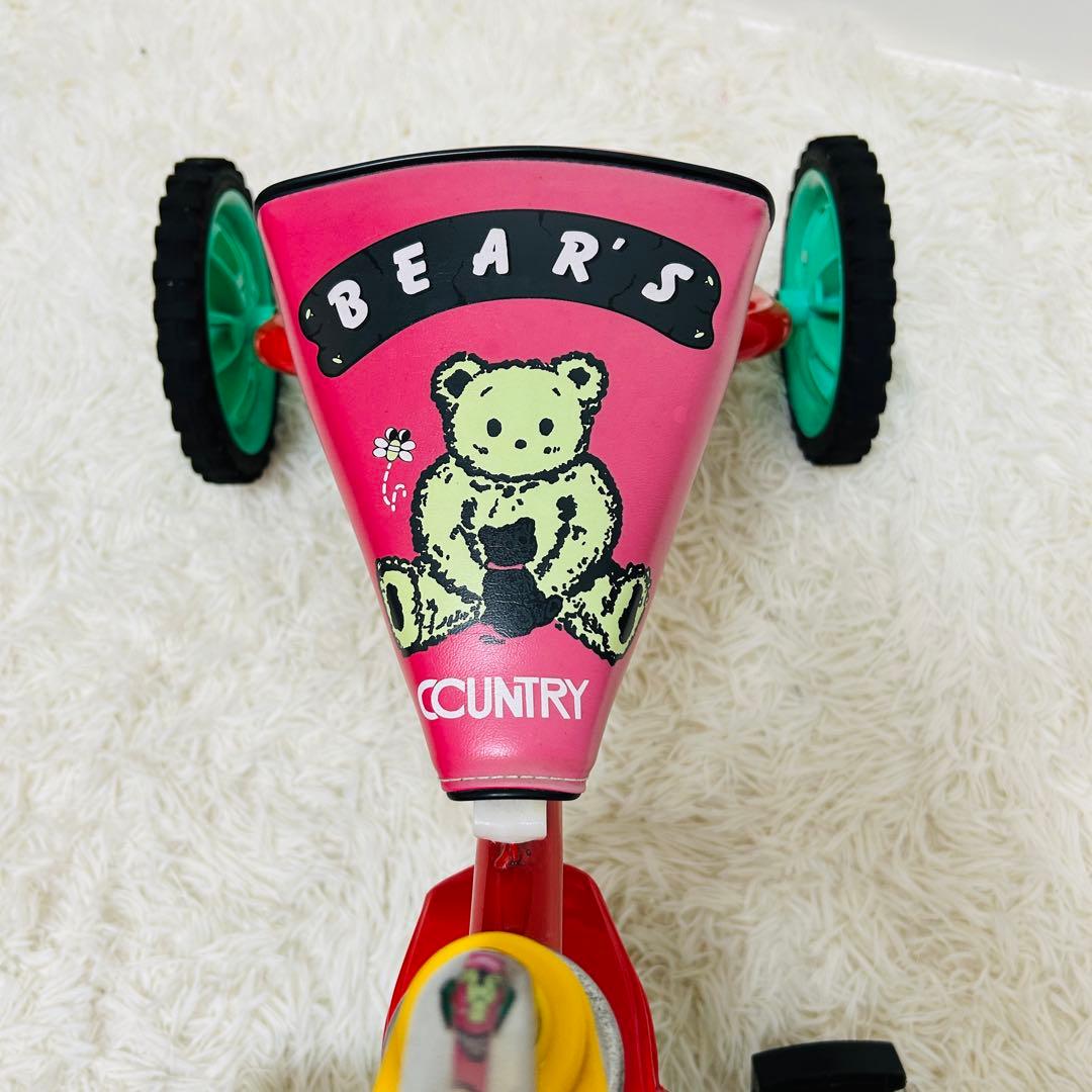 ♡昭和レトロ三輪車♡TSUBAME豆ダッシュ　ベアーズ　レッド 子ども くま