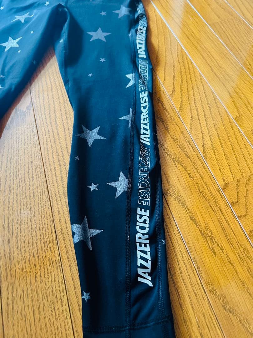 美品JAZZERCISE90°DEGREE BY REFLEX 星柄レギンス S