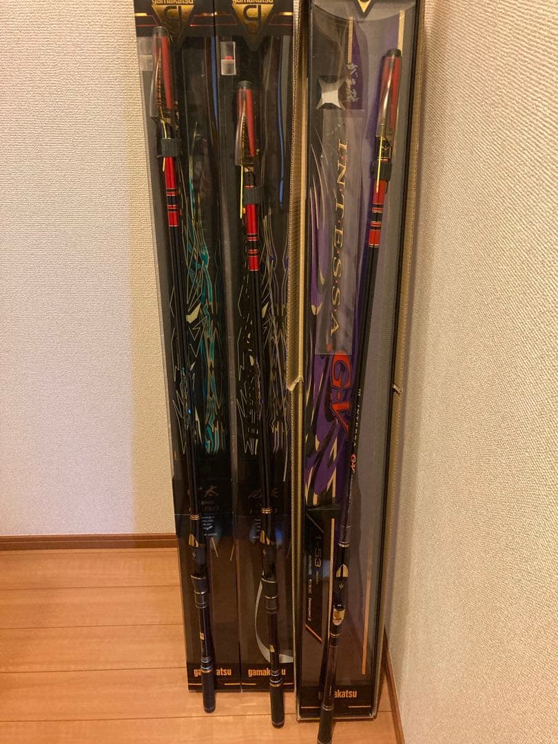 がま磯　磯竿4本　マスターモデル尾長・口太　インテッサGV アテンダー2