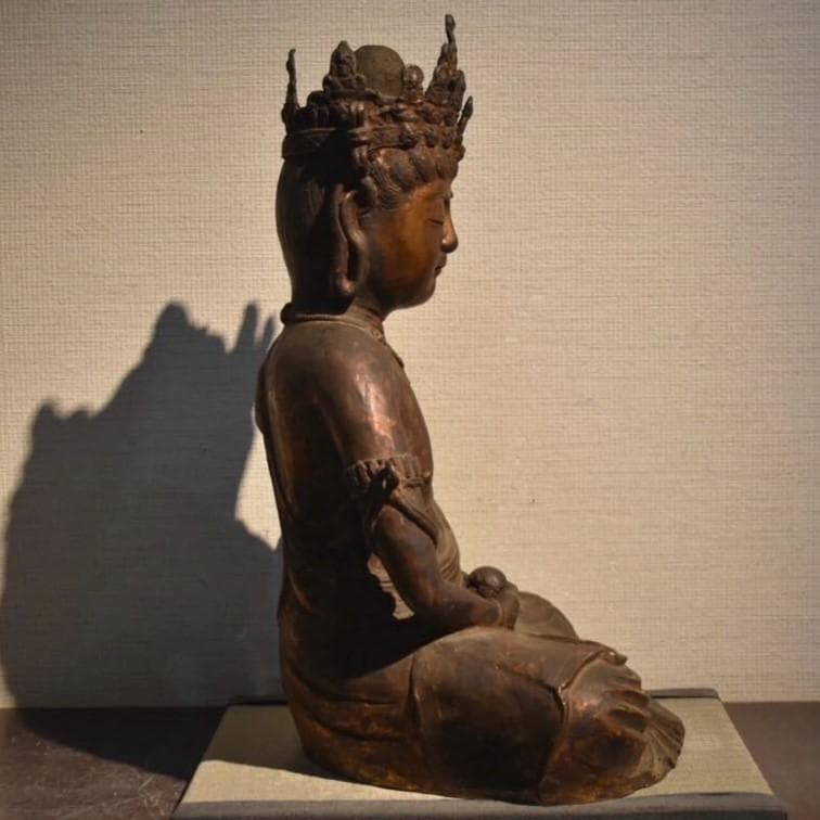 【新羅仏】◆金銅十一面観音菩薩座像 仏像◆検）天平仏 飛鳥仏 高麗仏 百済仏